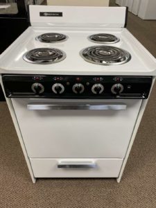 Reconditioned BROWN 24 Standard-Oven Compact Electric Range - White -  Howie Voigt