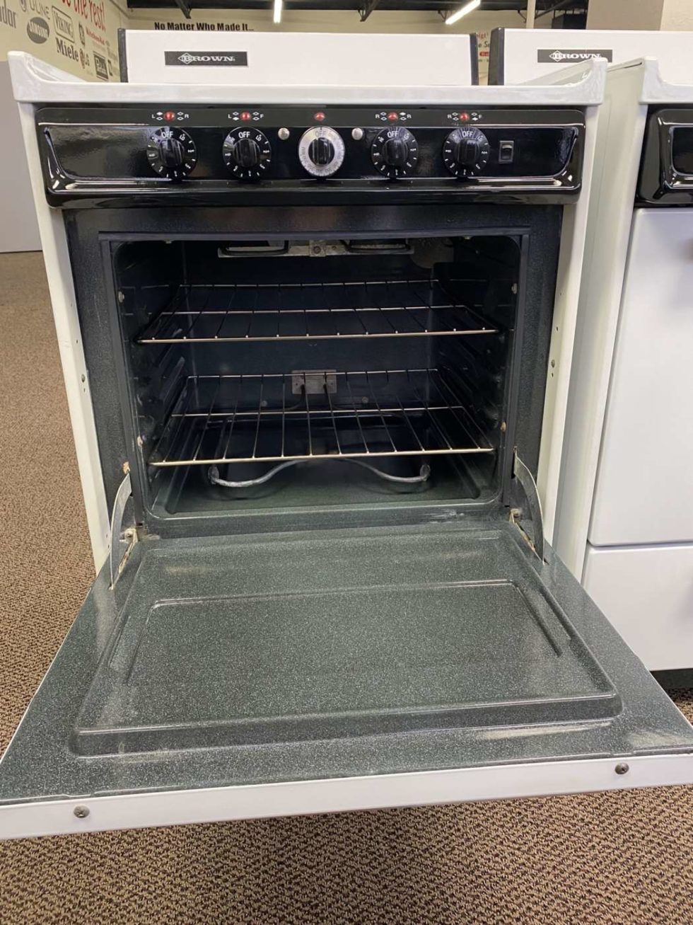 Reconditioned BROWN 24" StandardOven Compact Electric Range White