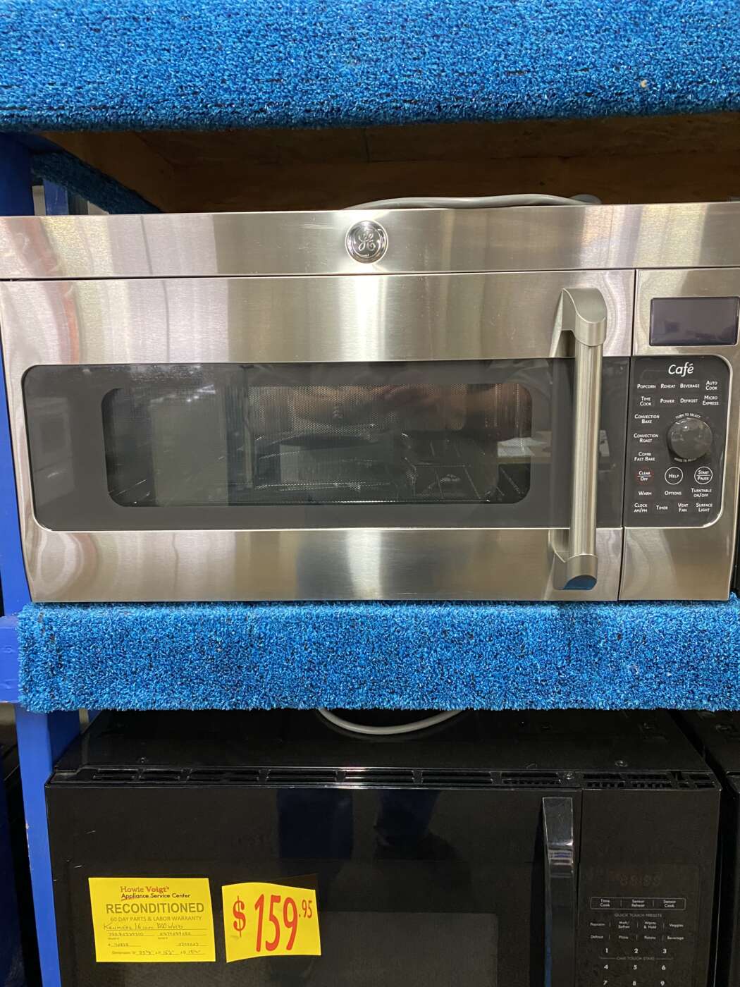 Reconditioned G/E 1.7 Cu. Ft. 1000 Watt OTR Microwave & Convection-Oven – Stainless
