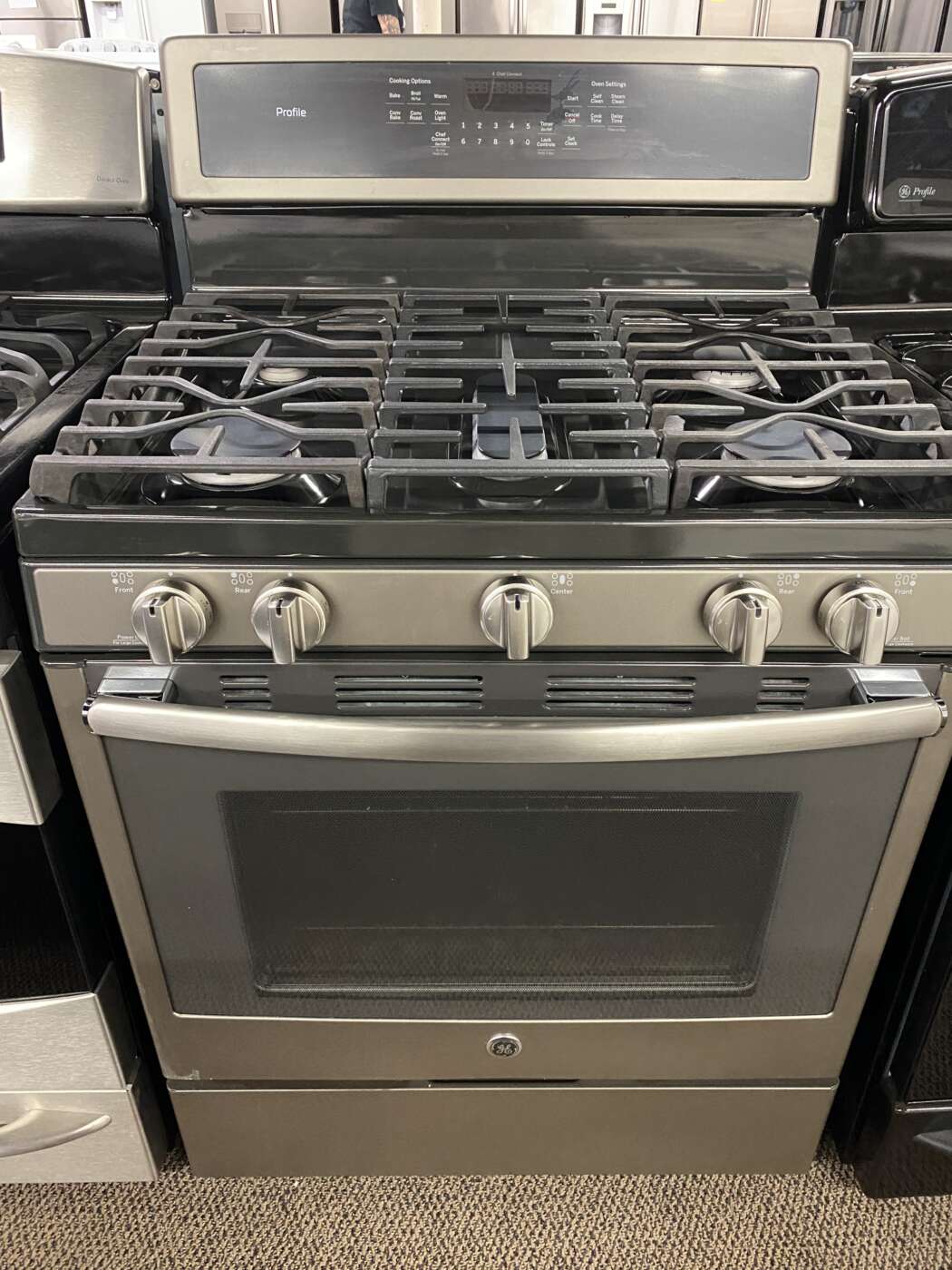 Reconditioned G/E SelfClean ConvectionOven GAS Range Slate Howie