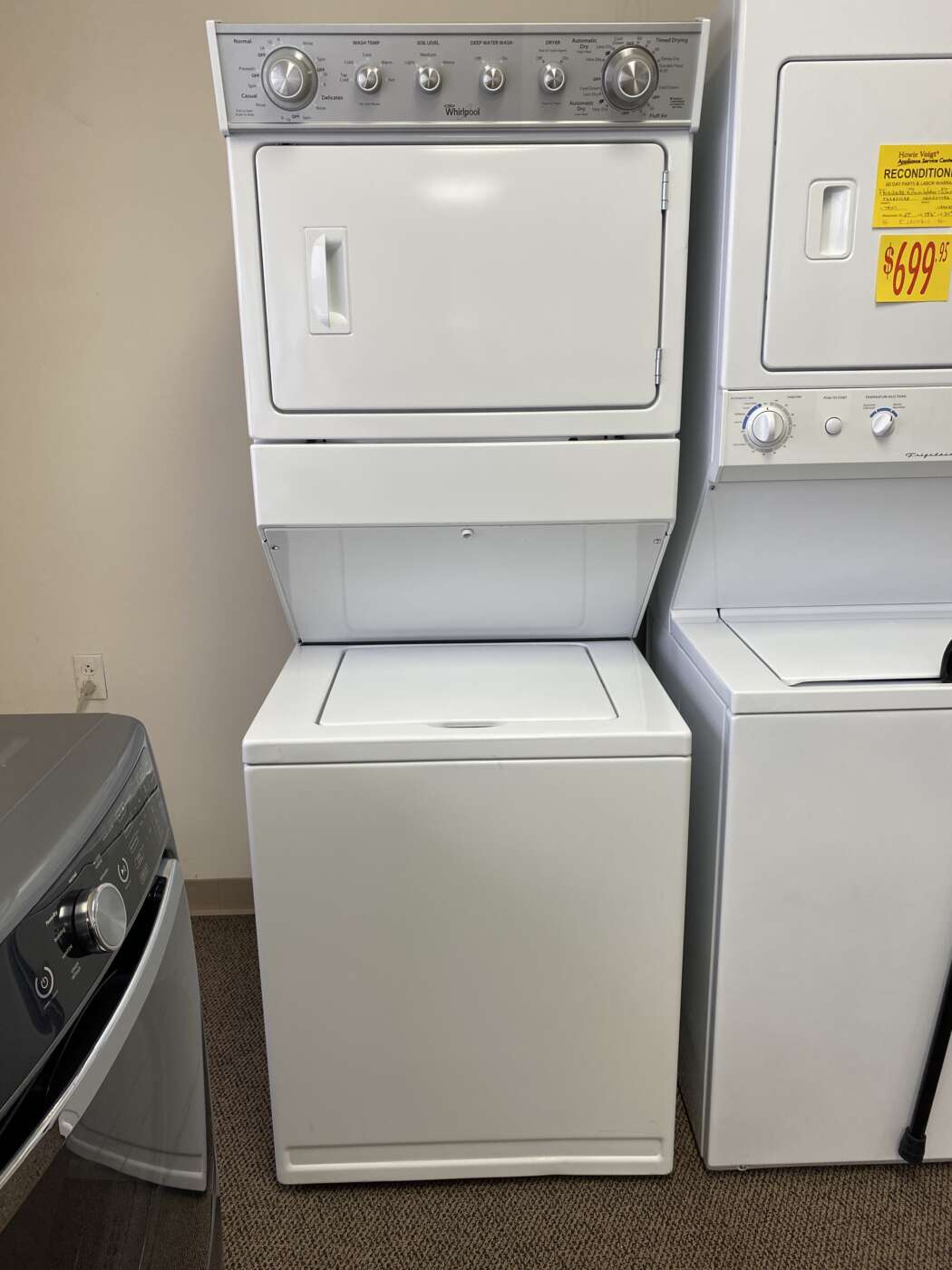 Reconditioned WHIRLPOOL 2.5 Cu. Ft. Top-Load Washer & 5.9 Cu. Ft. Electric Dryer – White
