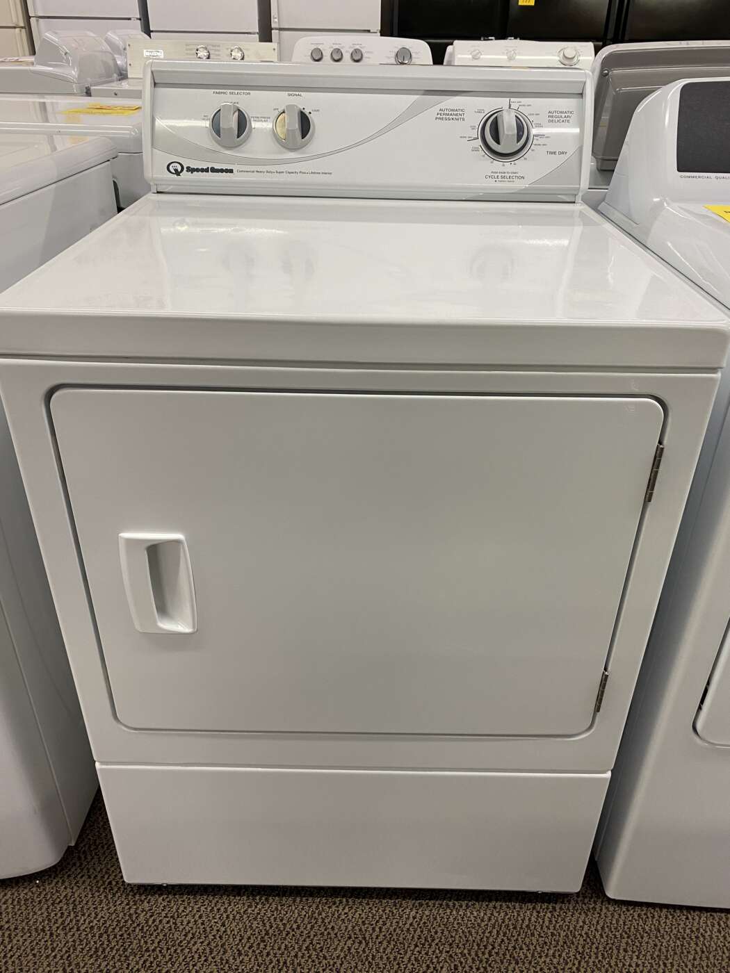 Reconditioned SPEED QUEEN 7.0 Cu. Ft. GAS Dryer – White