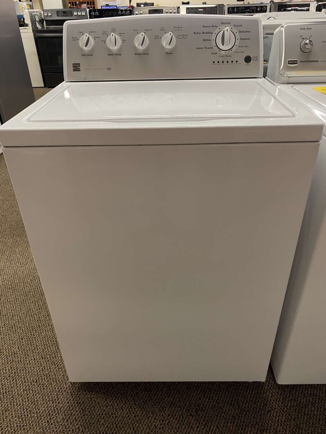 Reconditioned KENMORE 3.8 Cu. Ft. Top-Load H/E Washer – White