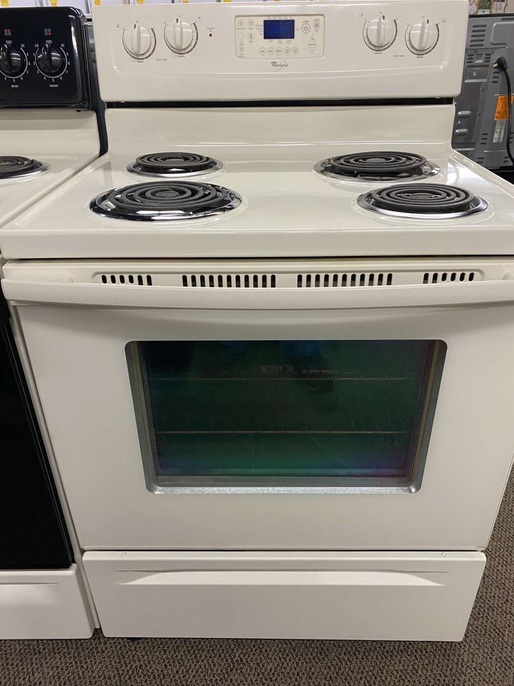 Reconditioned WHIRLPOOL Self-Clean Convection-Oven Electric Range – Bisque