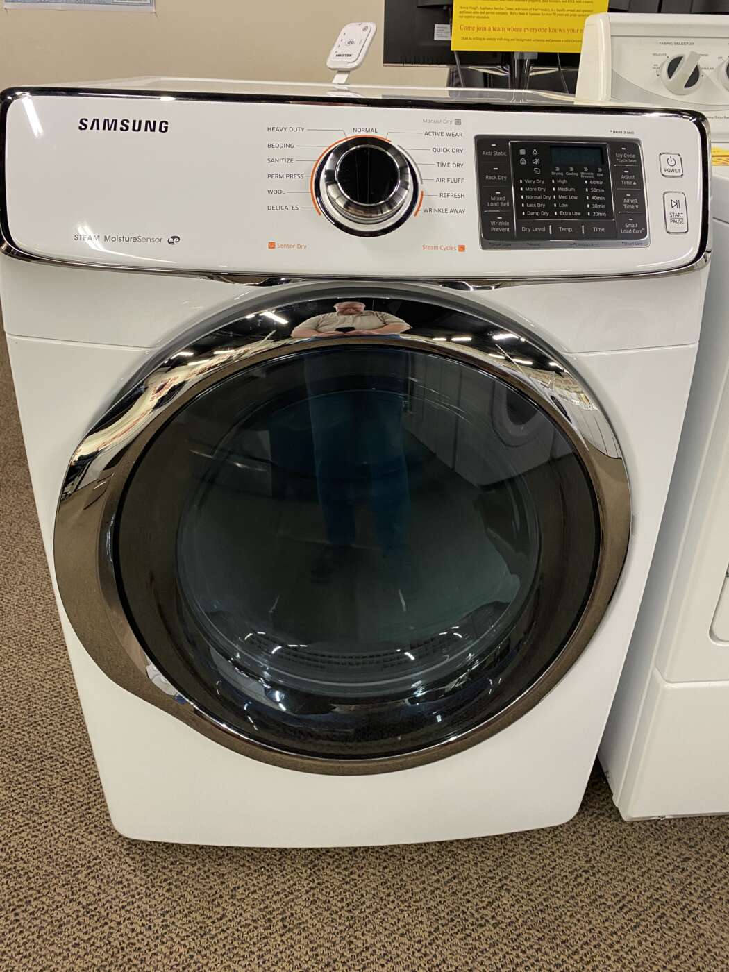 Reconditioned SAMSUNG 7.5 Cu. Ft. GAS Dryer – White