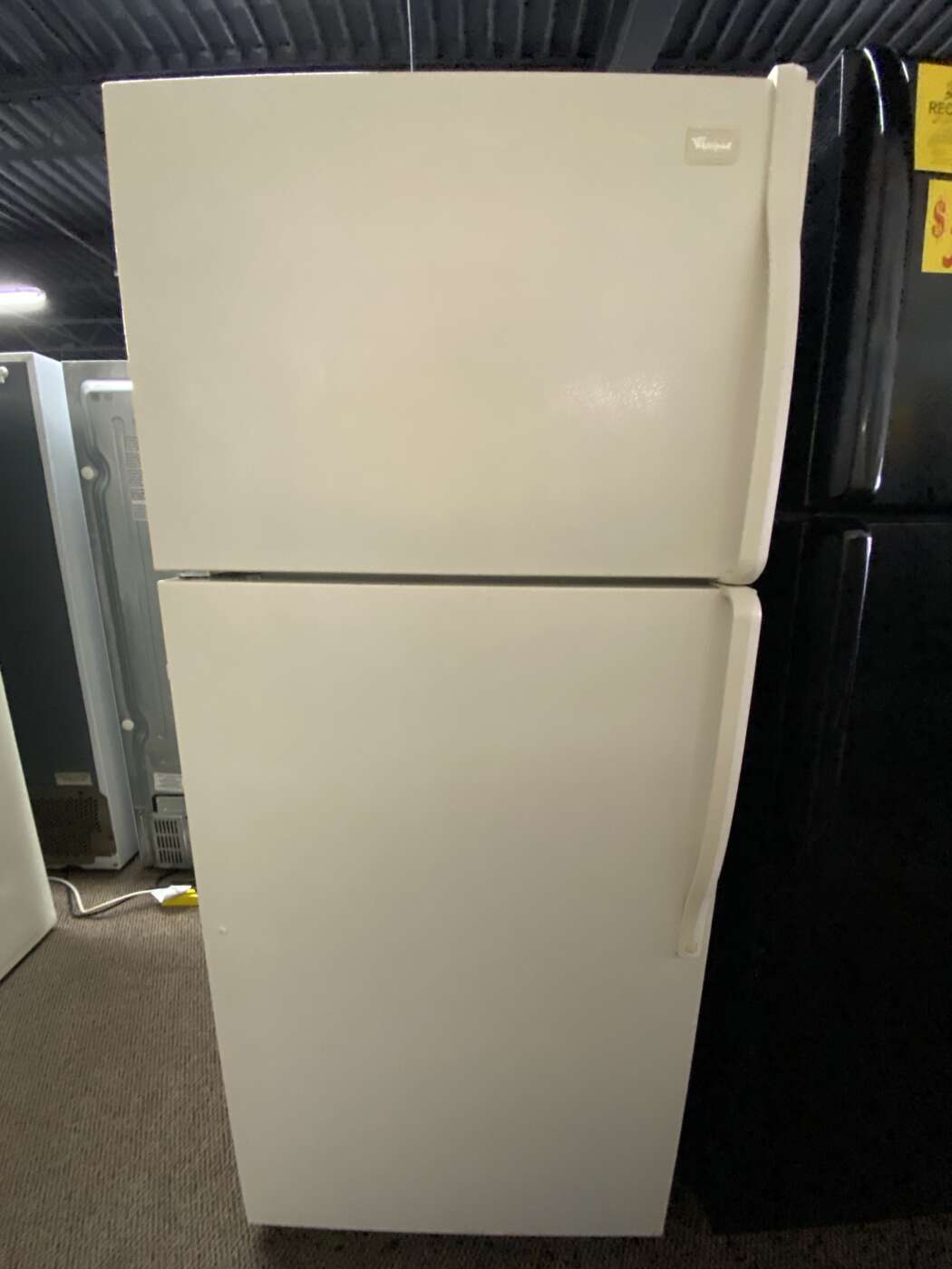 Reconditioned WHIRLPOOL 16 Cu. Ft. Top-Freezer Refrigerator – Bisque