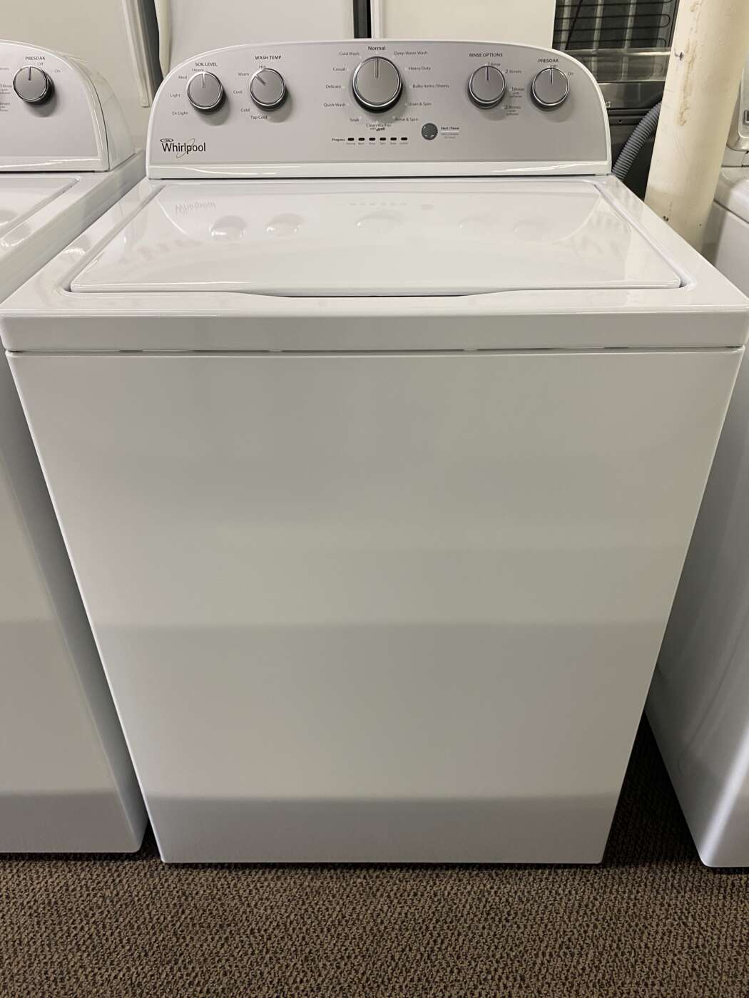 Reconditioned WHIRLPOOL 4.3 Cu. Ft. Top-Load H/E Washer – White