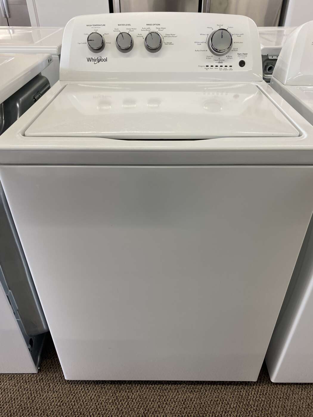 Reconditioned WHIRLPOOL 3.8 Cu. Ft. Top-Load Washer – White