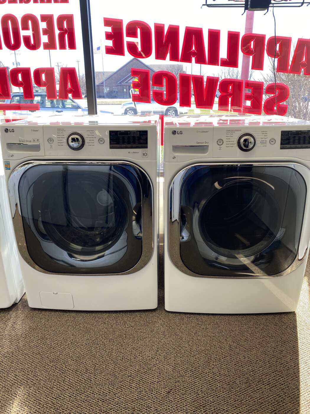 Reconditioned L/G 5.2 Cu. Ft. Top-Load H/E Washer & 9.0 Cu. Ft. Electric Dryer – White