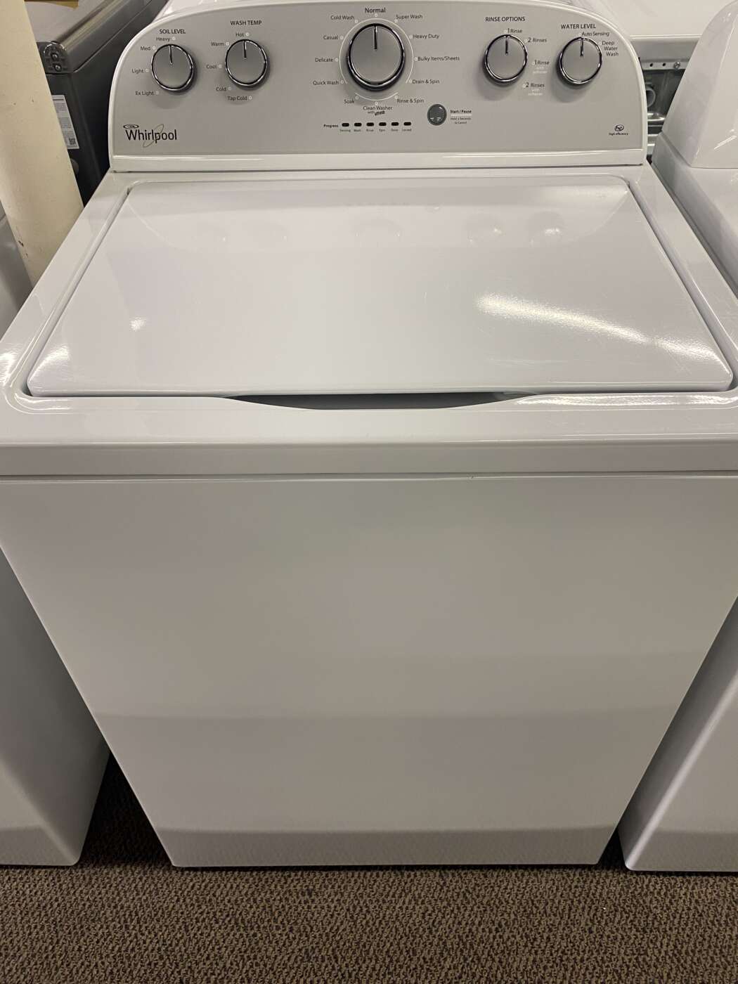 Reconditioned WHIRLPOOL 4.3 Cu. Ft. H/E Top Load Washer