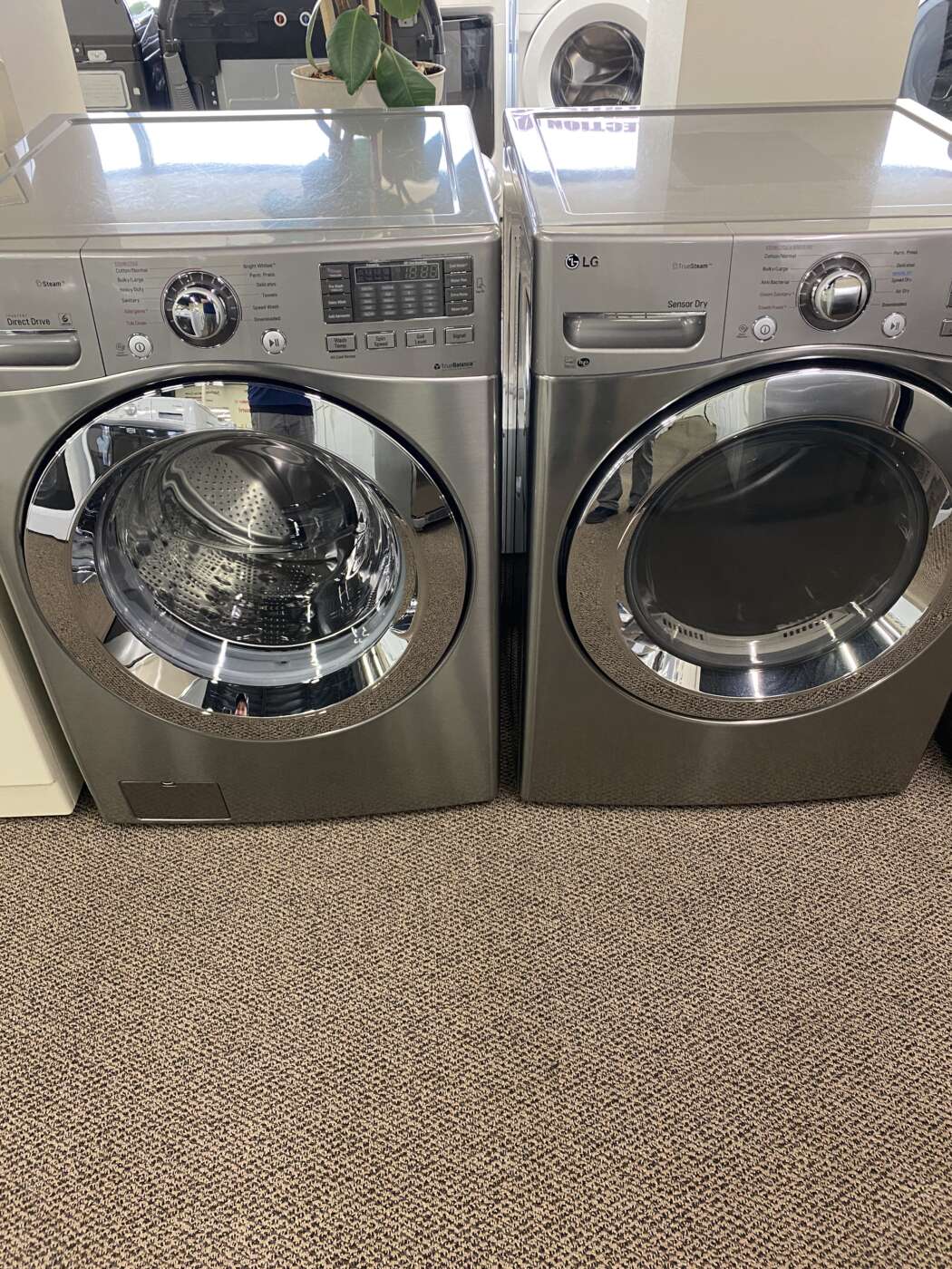 Reconditioned L/G 4.5 Cu. Ft. Front-Load Washer And 7.4 Cu. Ft. Electric Dryer Set