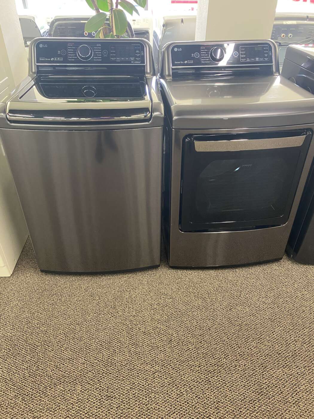Reconditioned LG 5.2 Cu. Ft. Top-Load Washer and 7.3 Cu. Ft. Electric Dryer Set