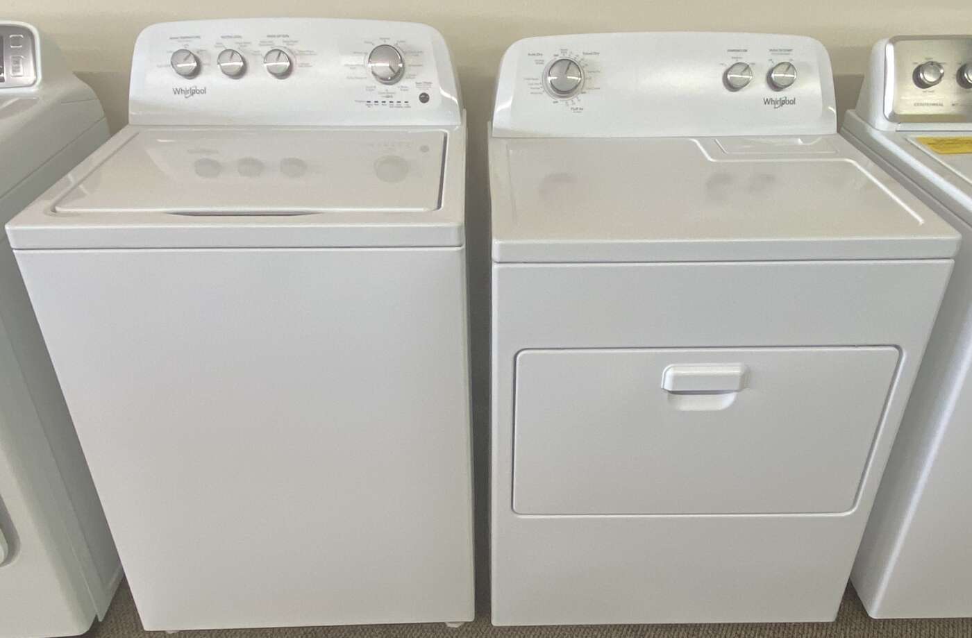 Reconditioned WHIRLPOOL 3.8 Cu. Ft. Top-Load Washer AND 7.0 Cu. Ft. Electric Dryer