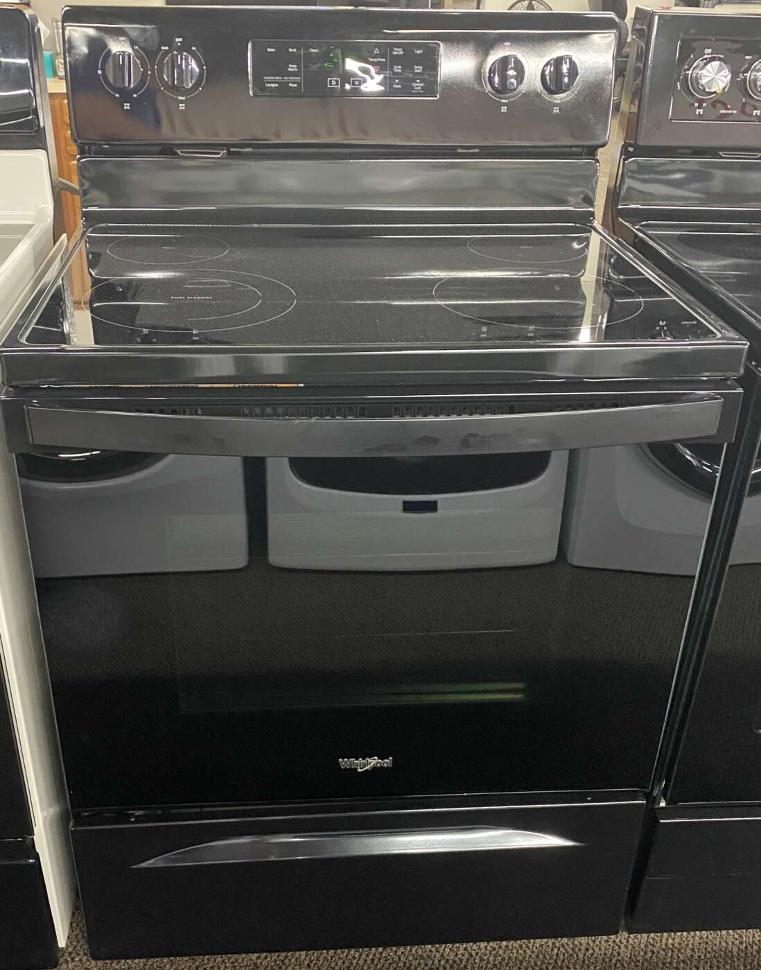 Reconditioned WHIRLPOOL 5.3 Cu. Ft. Electric Range With Self-Clean (Black)