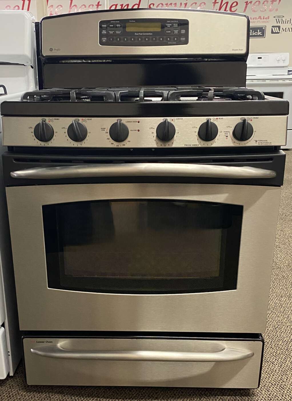 Reconditioned GE Dual Fuel Convection Range (Stainless Steal)