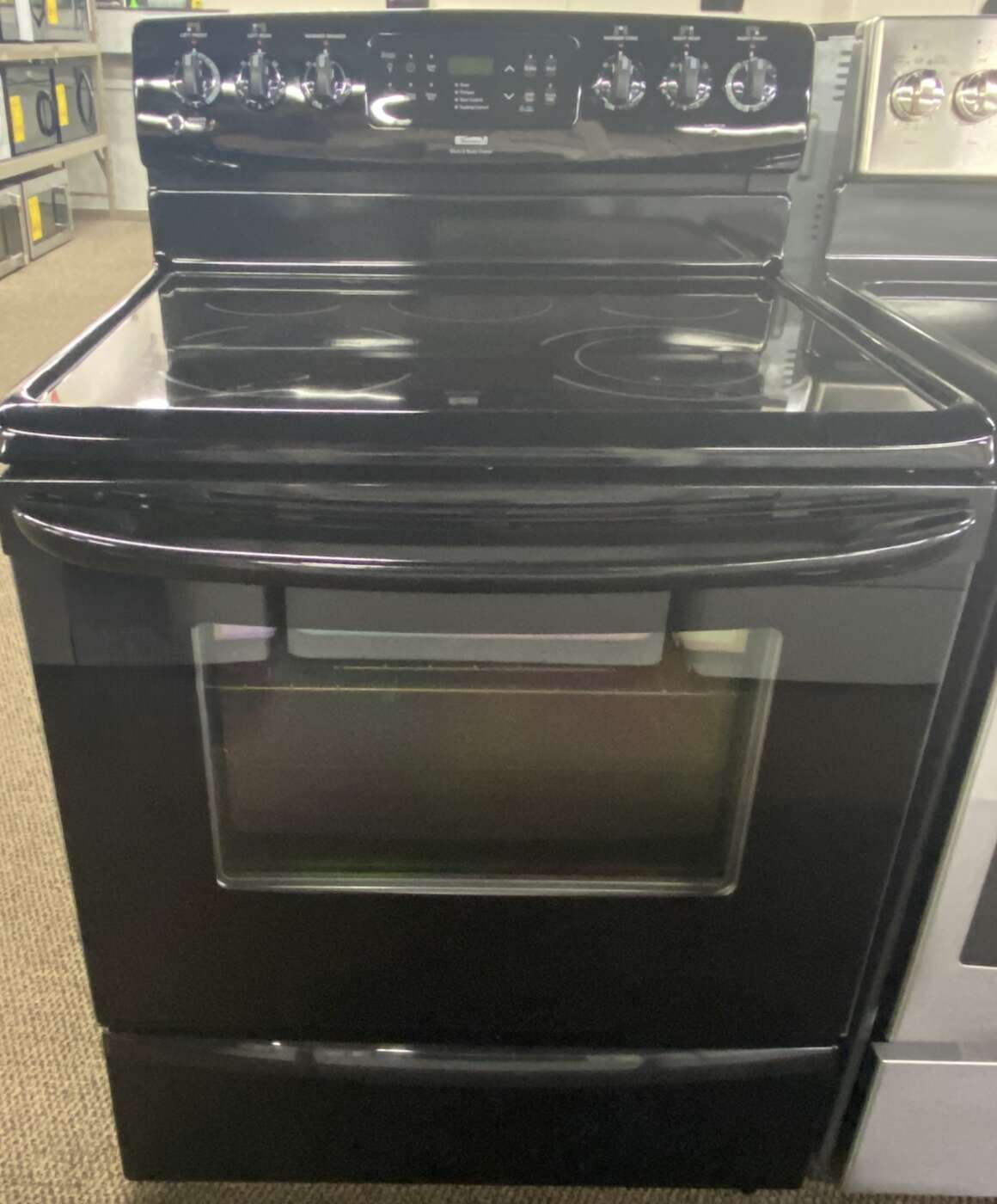Reconditioned KENMORE Smooth-Top Electric Range With Self-Clean (Black)