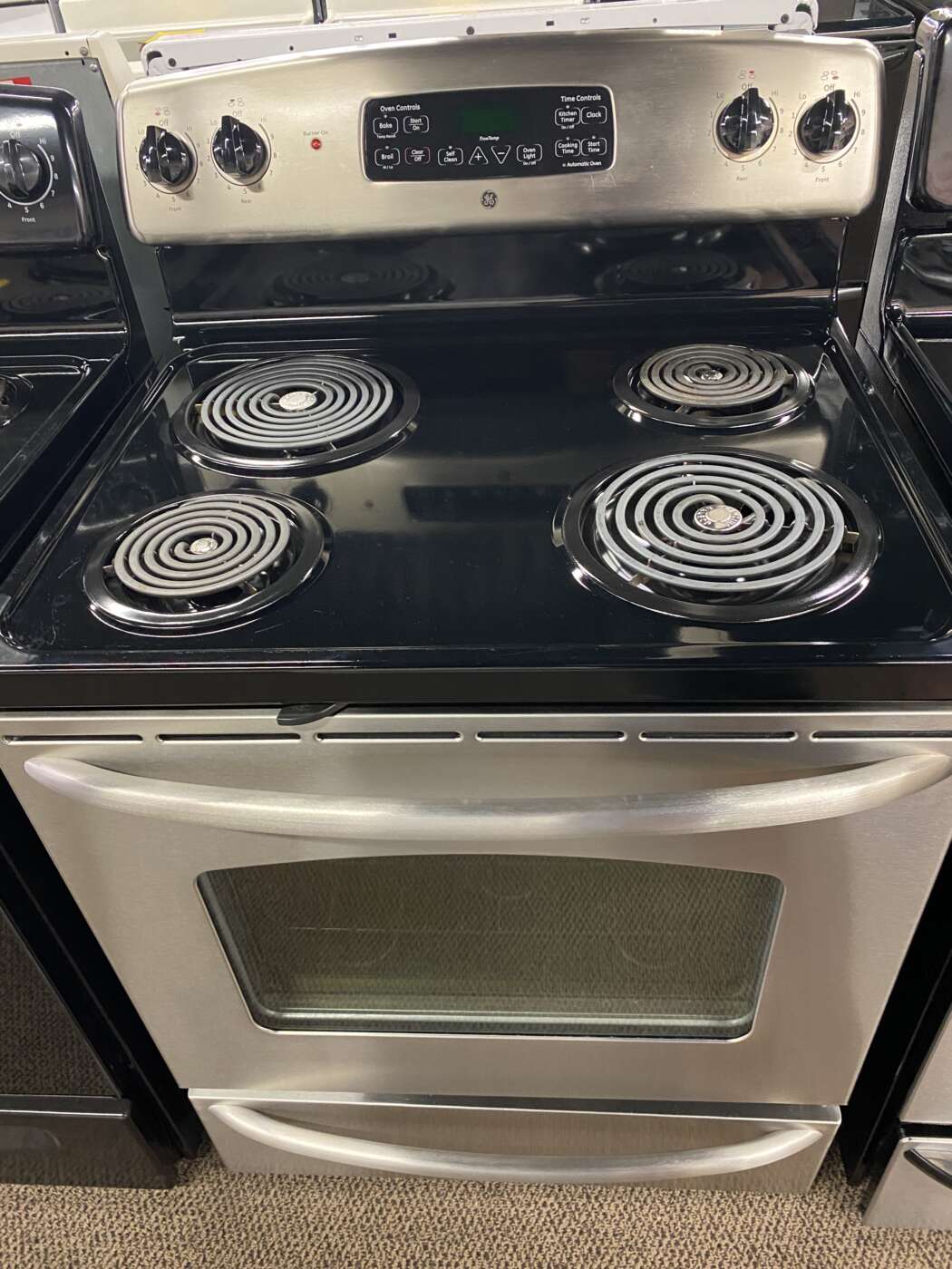 Reconditioned Frigidaire Coil Top Electric Range (Stainless Steel)
