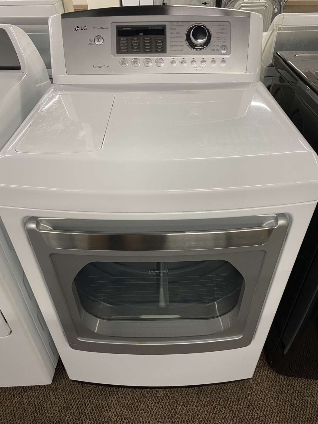 Reconditioned LG 7.3 cu. ft. Electric Dryer with Steam Cycle (White)