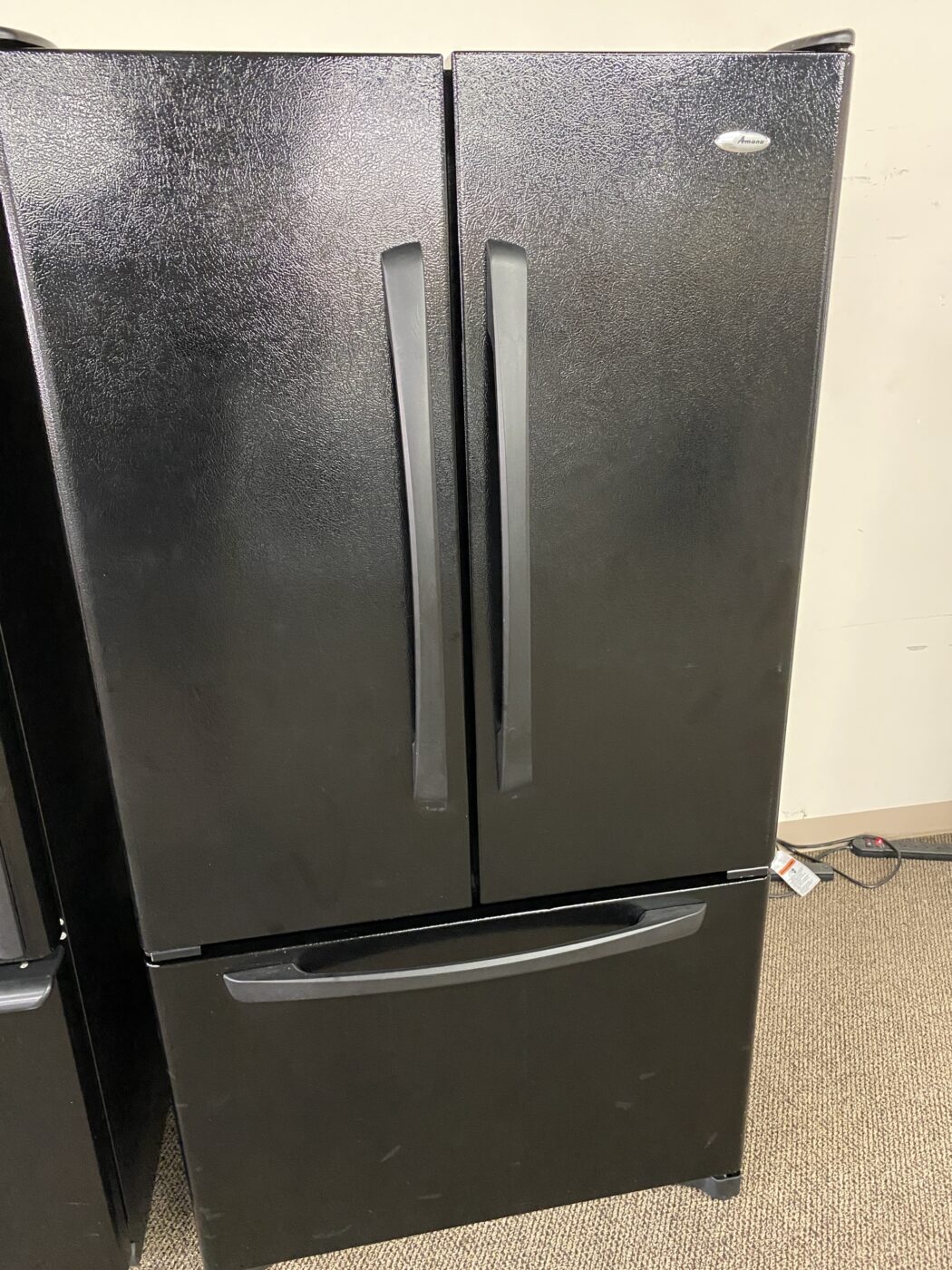 Reconditioned Amana 25 cu. ft. French Door Refrigerator (Black)