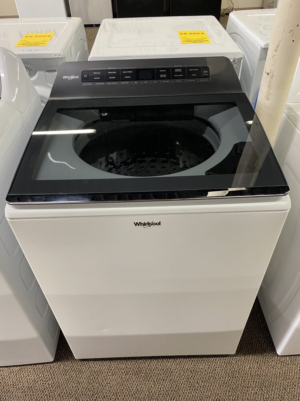 Reconditioned Whirlpool 4.8 cu. ft. Top Load Washer (White)