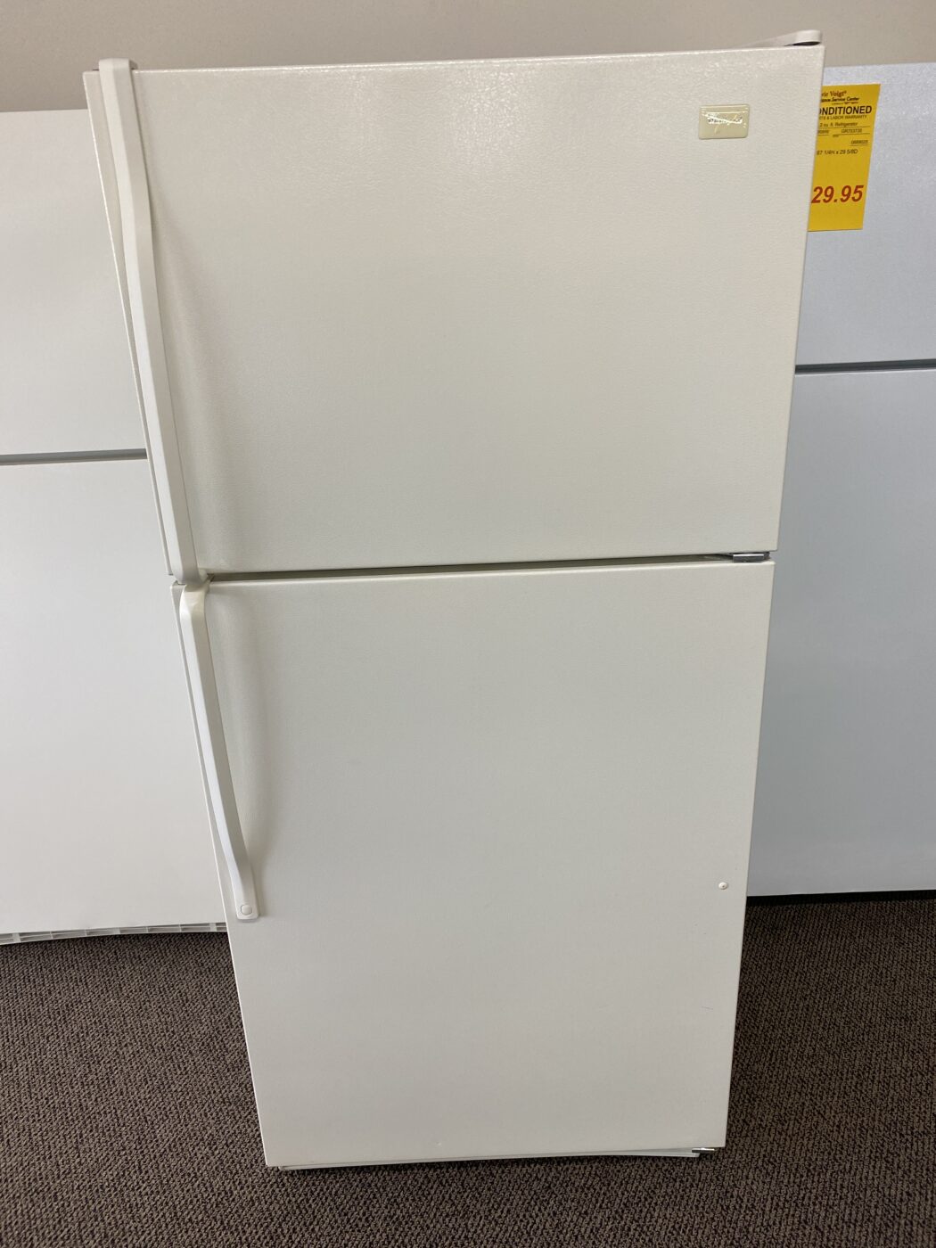 Reconditioned Whirlpool 18 cu. ft. Top Freezer Refrigerator (Bisque)