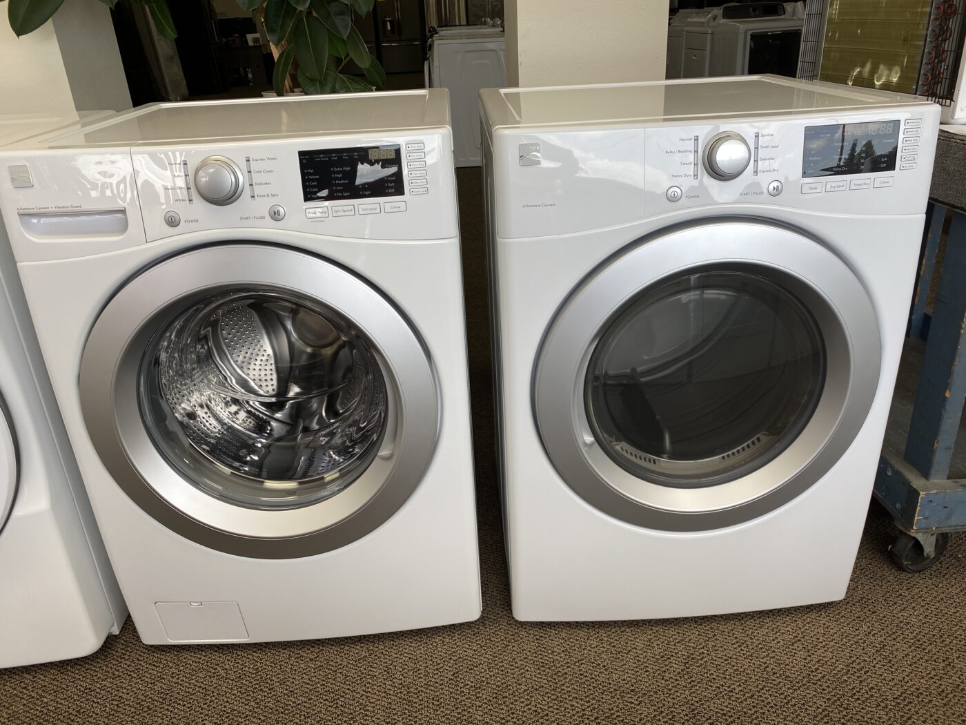Reconditioned Kenmore 4.5 cu. ft. Front Load Washer & 7.3 cu. ft. Electric Dryer (White)