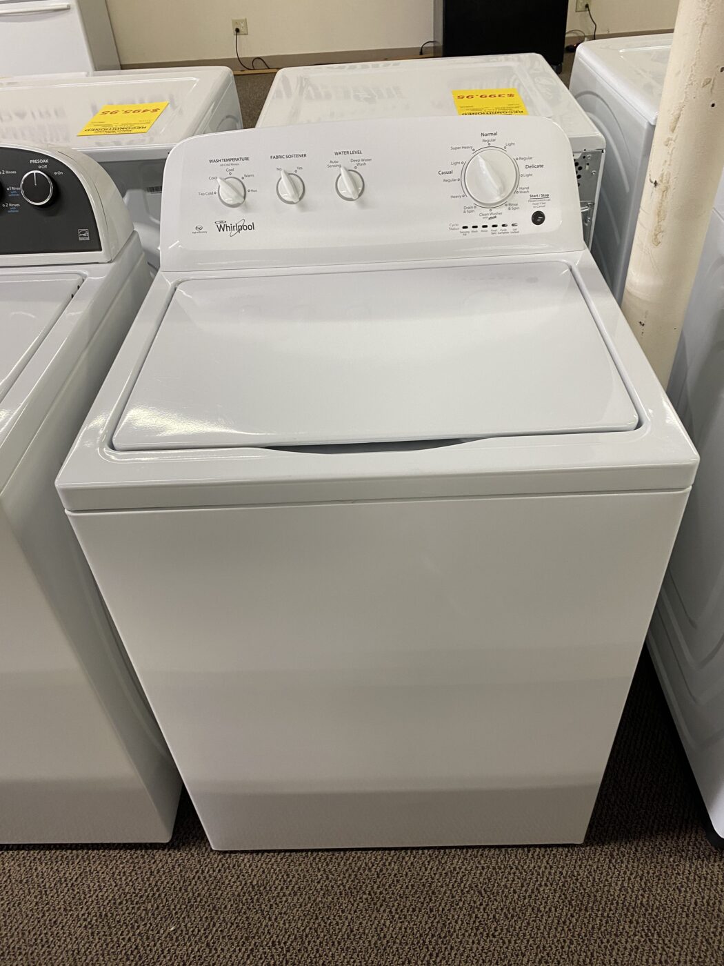 Reconditioned Whirlpool 3.5 cu. ft. Top Load Washer (White)