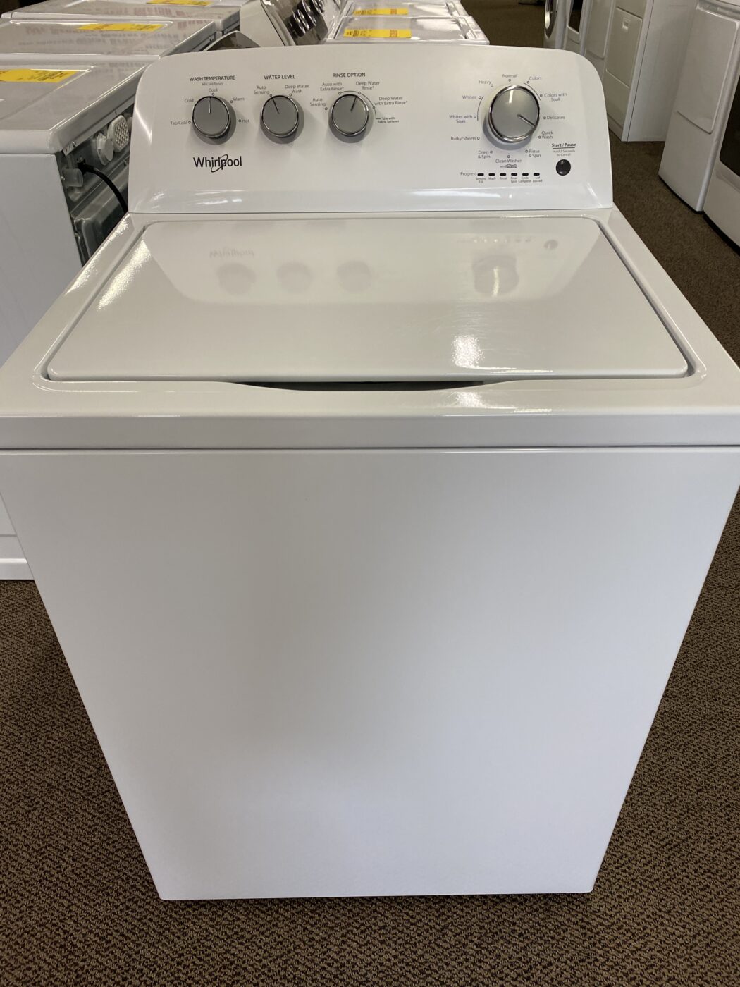 Reconditioned Whirlpool 3.8 cu. ft. Top Load Washer (White)