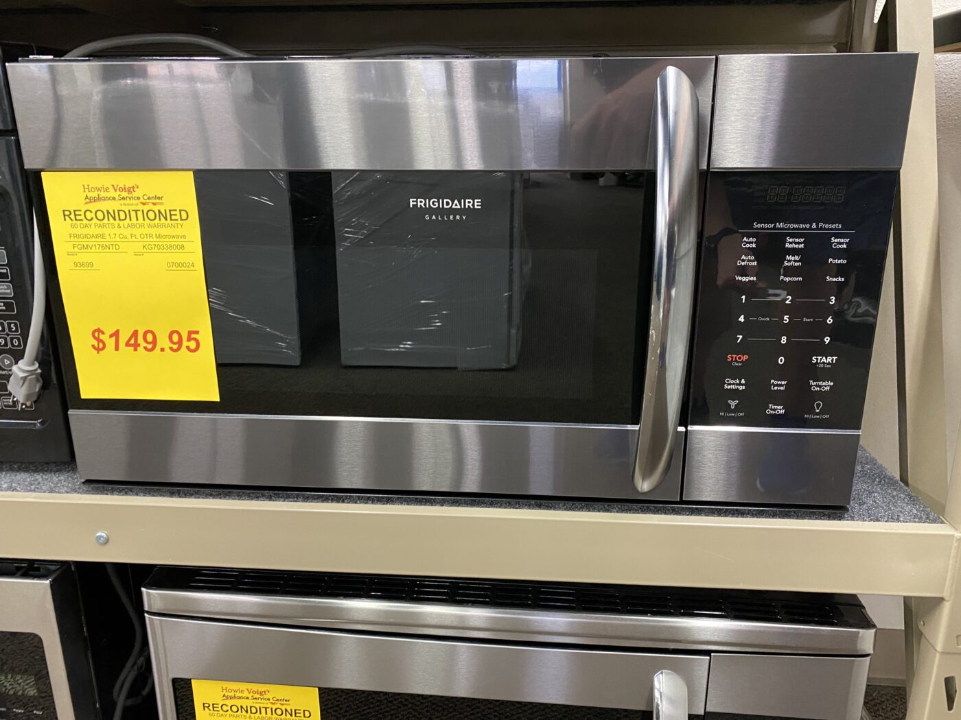Reconditioned Frigidaire 1.7 cu. ft. Over the Range Microwave (Black Stainless Steel)