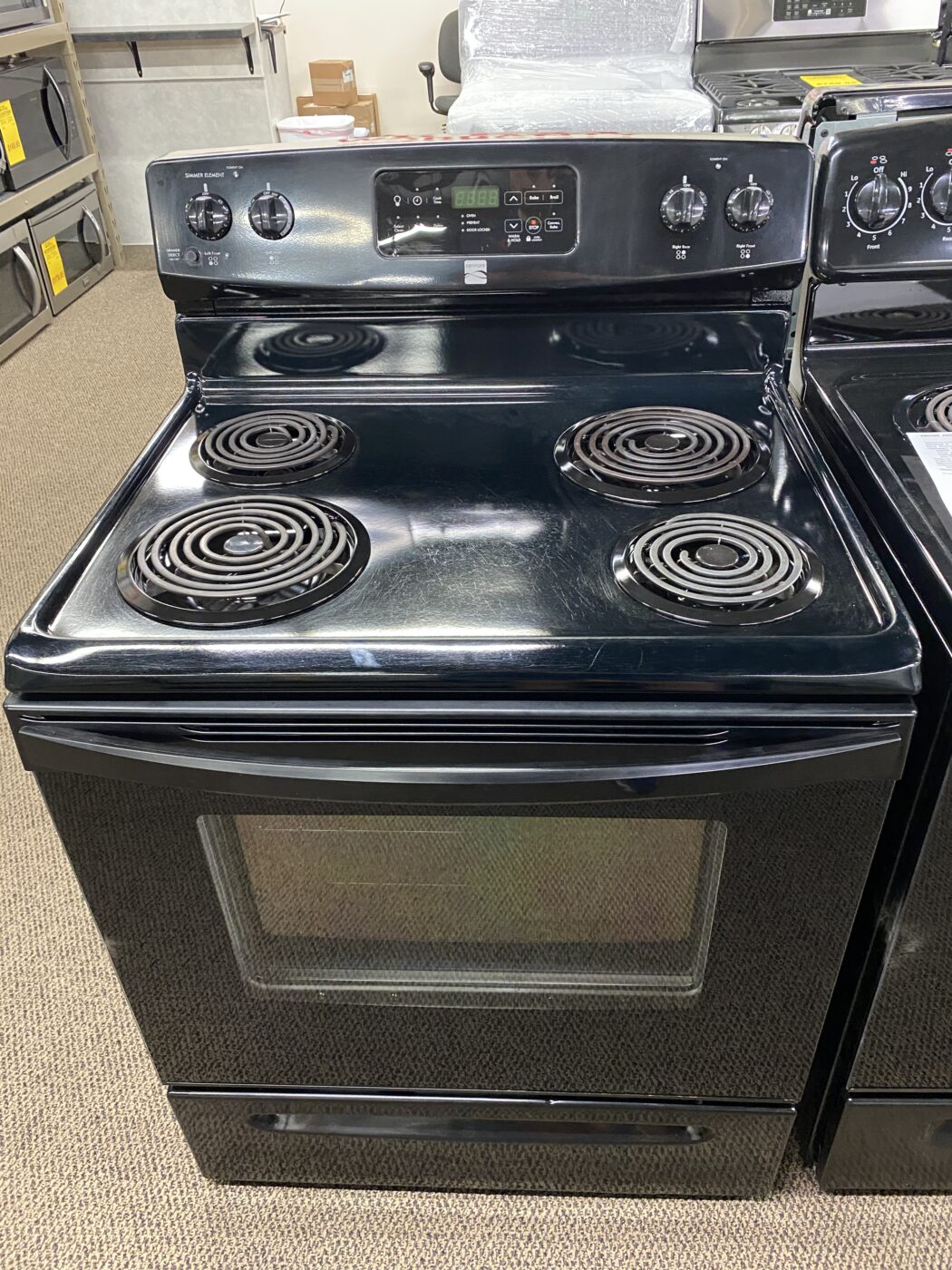 Reconditioned Kenmore Coil Top Electric Range (Black)