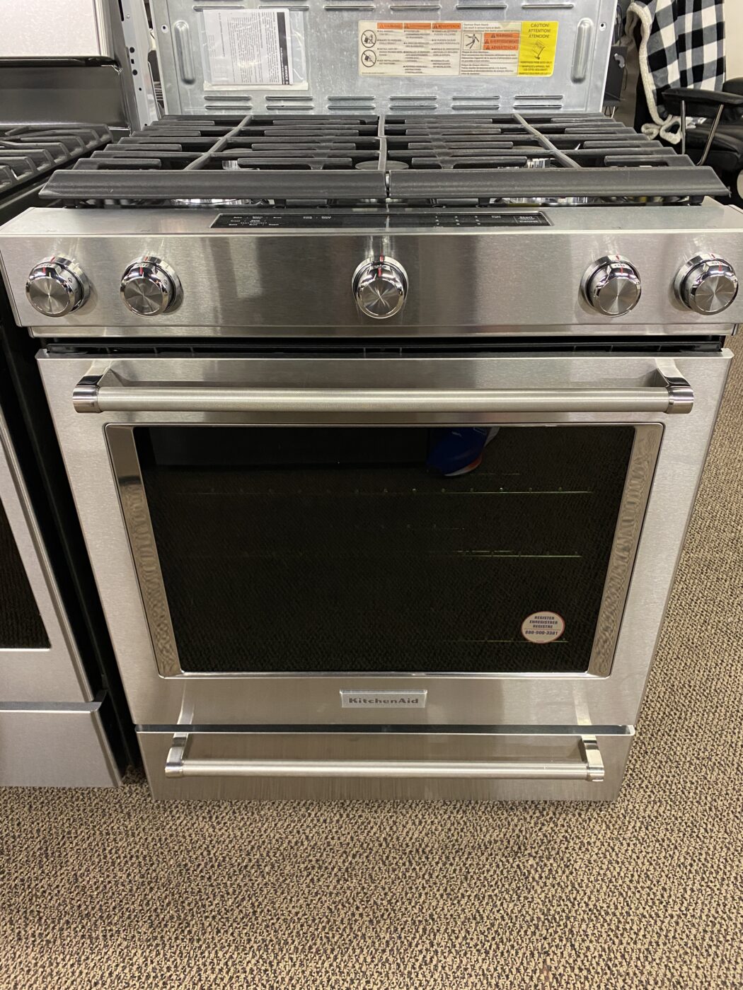 Reconditioned KitchenAid Gas Range with Convection (Stainless Steel)