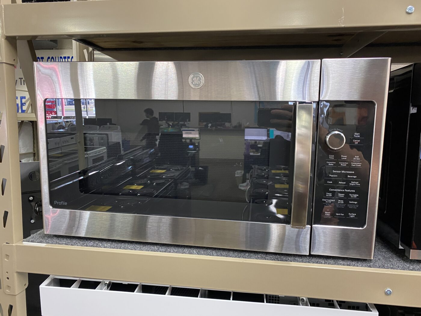 Reconditioned GE 1.7 cu. ft. Over the Range Microwave with Convection (Stainless Steel)