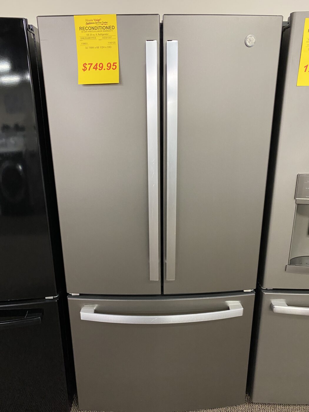 Reconditioned GE 25 cu. ft. French Door Refrigerator (Slate)