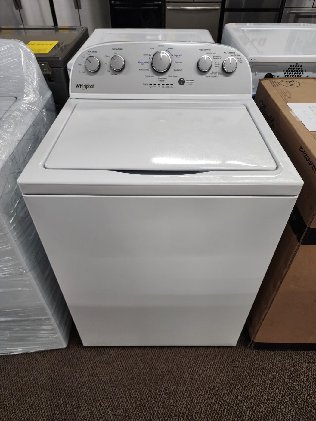 Reconditioned Whirlpool 3.8 cu. ft. Top Load Washer (White)
