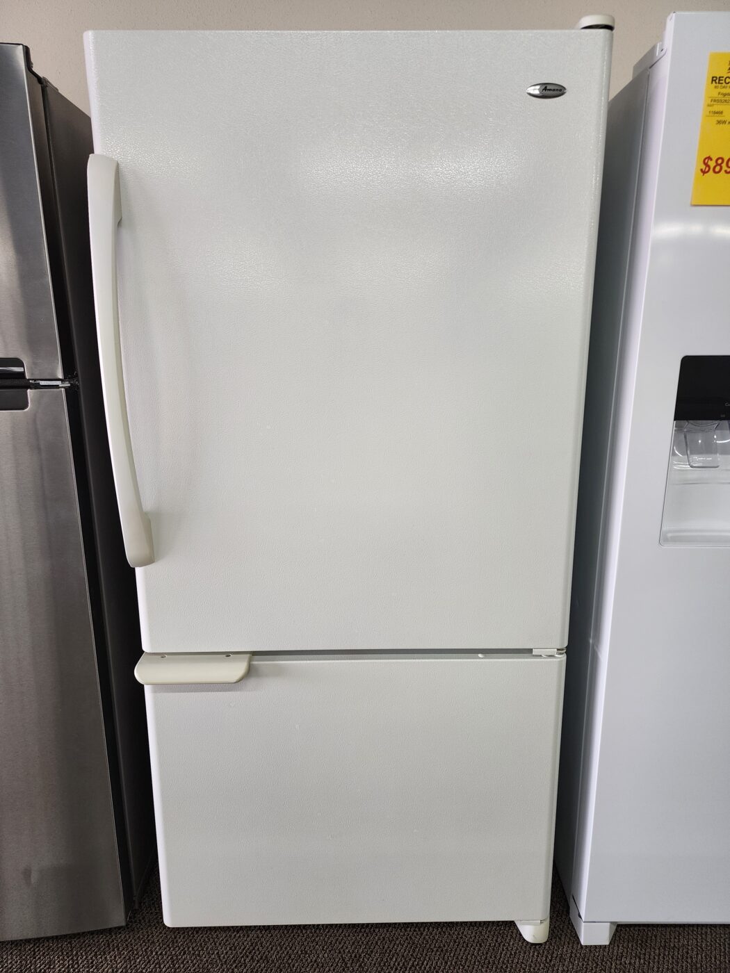 Reconditioned Amana 22 cu. ft. Bottom-Mount Refrigerator (White)