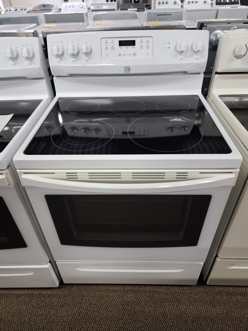 Reconditioned Kenmore Smooth Top Electric Range (White)
