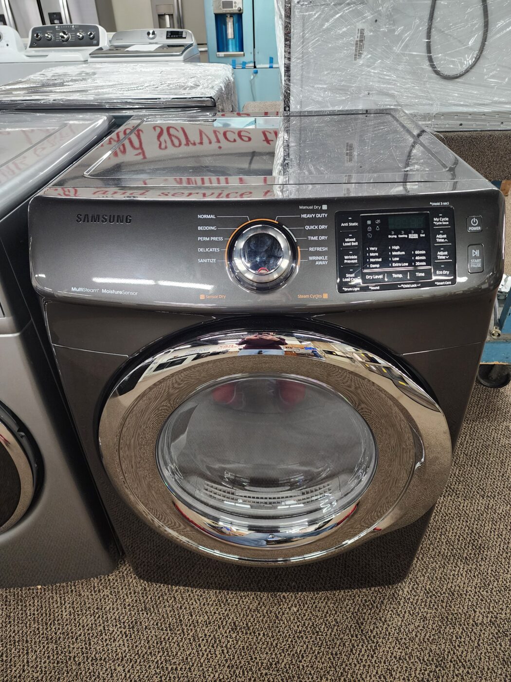 Reconditioned Samsung 7.5 cu. ft. Electric Dryer (Brushed Black)