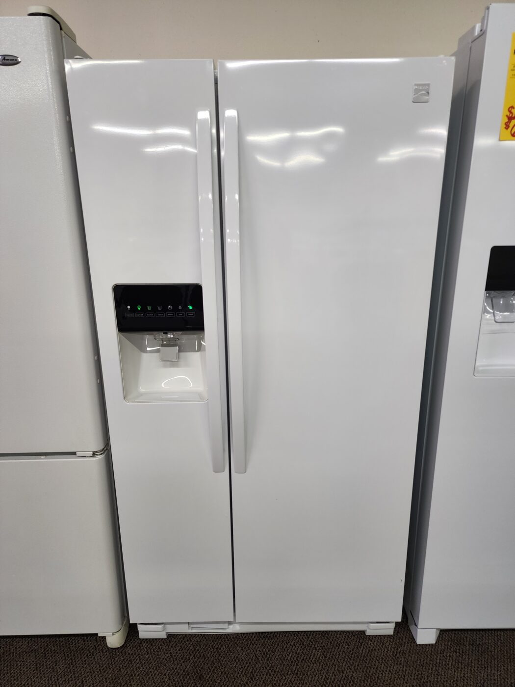 Reconditioned Kenmore 22 cu. ft. Side by Side Refrigerator with Ice and Water Dispenser (White)
