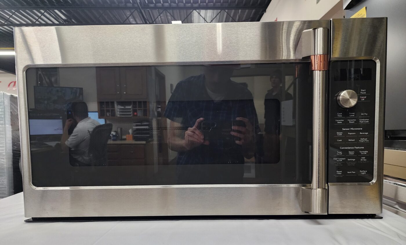 Reconditioned GE Cafe 1.7 cu. ft. Countertop Microwave (Stainless Steel)