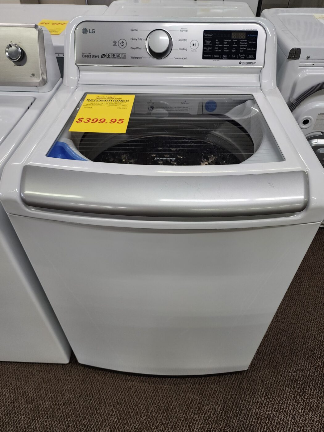 Reconditioned LG 5.0 cu. ft. Top Load Washer (White)