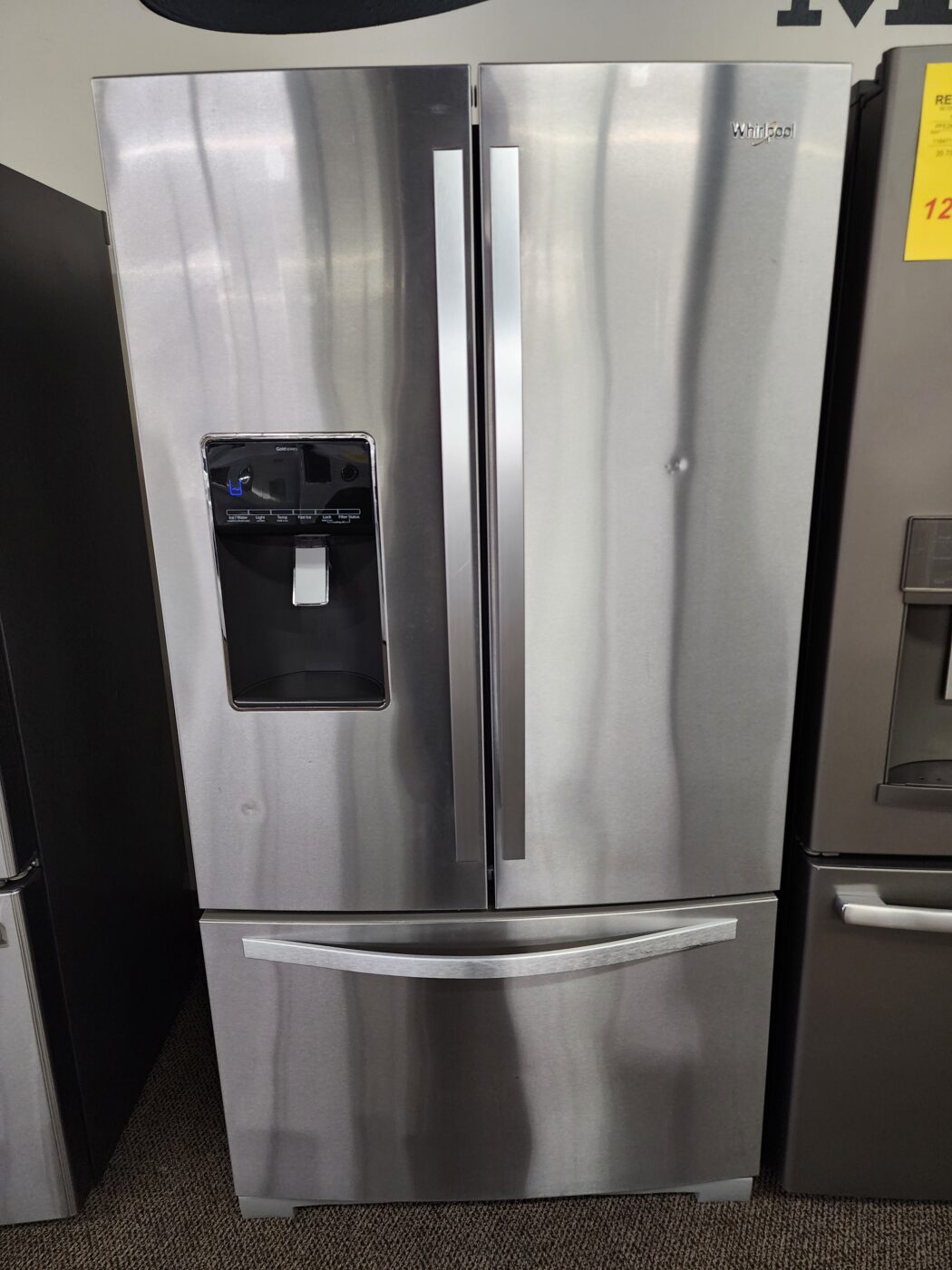 Reconditioned Whirlpool 24.7 cu. ft. French Door Refrigerator with Ice and Water Dispenser (Stainless Steel)