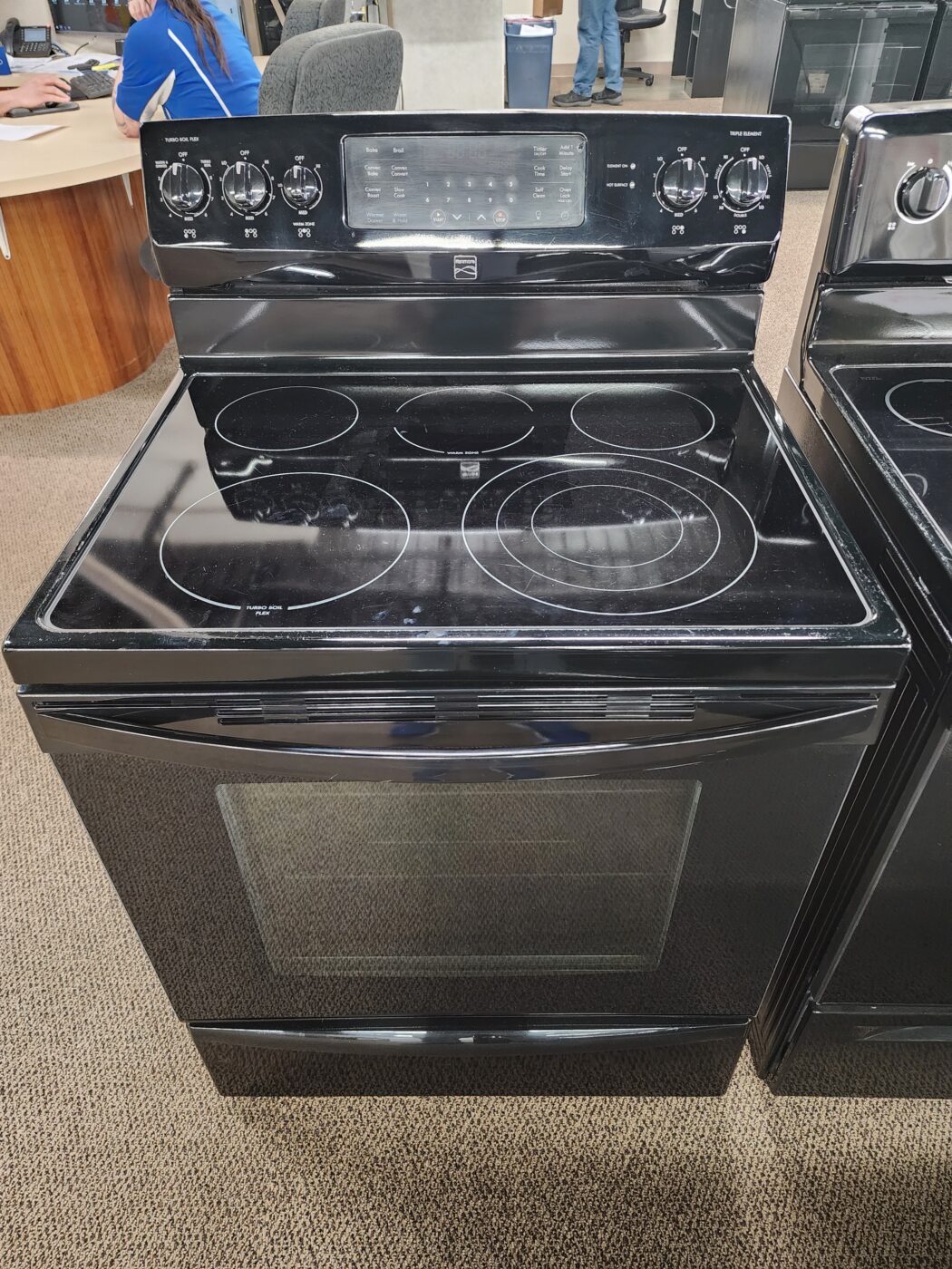 Reconditioned Kenmore Smooth Top Electric Range (Black)