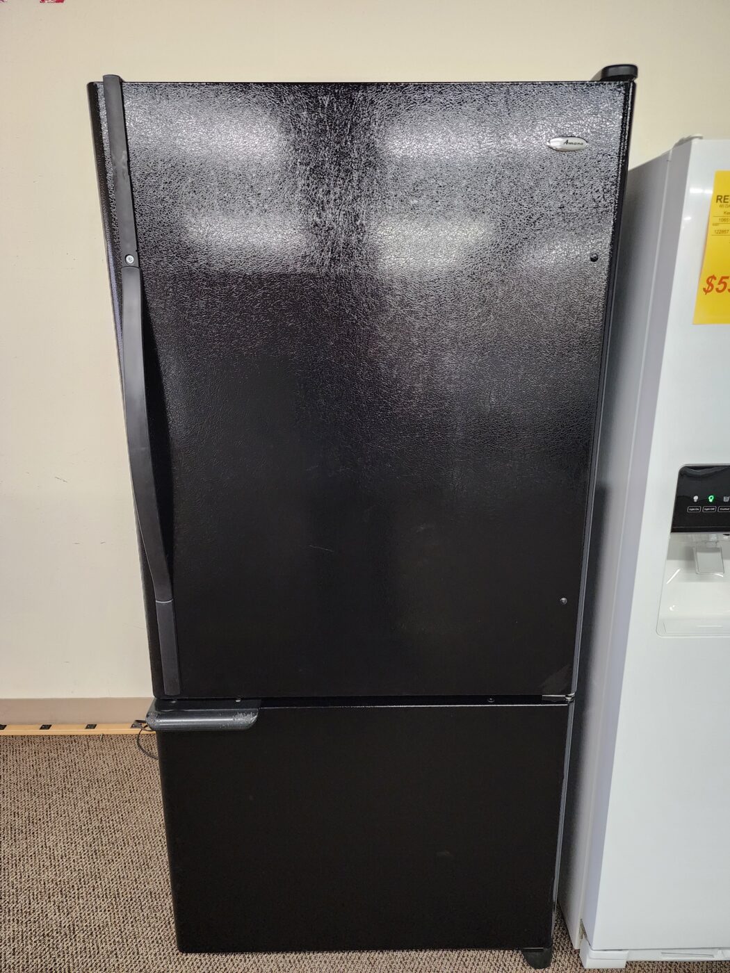 Reconditioned Amana 22.1 cu. ft. Bottom-mount Refrigerator (Black)