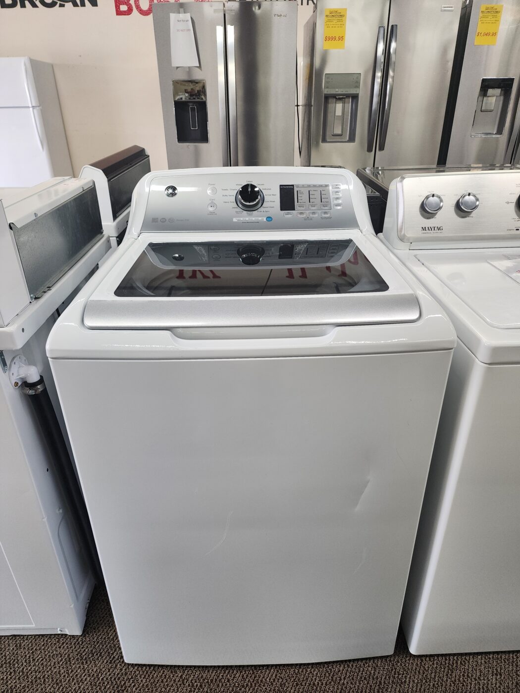 Reconditioned GE 4.6 cu. ft. Top Load Washer (White)